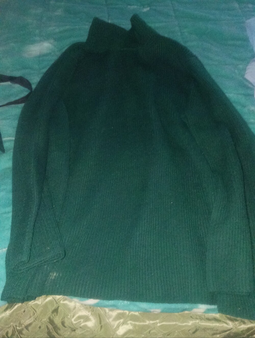 Women's Anne Klein Green Turtleneck Sweater
